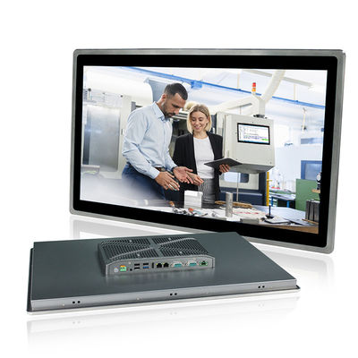 IOT Fanless Embedded Touch PC 24 &quot;I3 8145U Windows 10 RS232 VGA PCAP