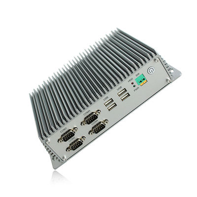 คอมพิวเตอร์ฝังตัวที่ทนทานของ Windows7 4*RS232 สำหรับใช้ในอุตสาหกรรม