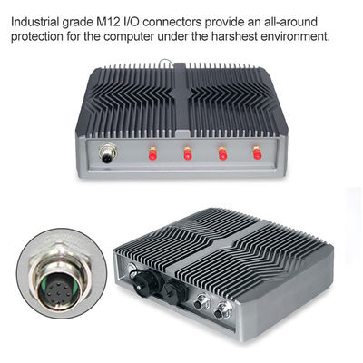 RS232 Windows Industrial Pc, I7 8565U โซลูชันคอมพิวเตอร์แบบฝังตัว Fanless Micro Pc
