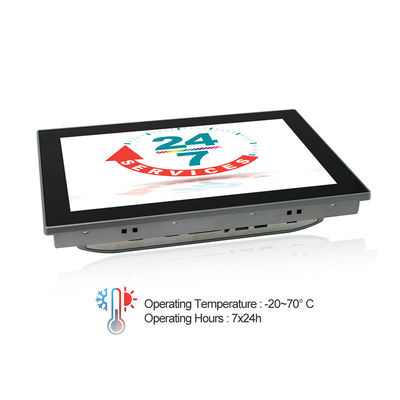 แผงเมาท์ IP65 กันน้ำกันฝุ่น HMI Industrial Touch PC สำหรับตู้ควบคุม