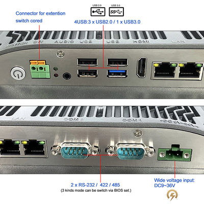 TPM2.0 1280x1024 Embedded Touchscreen Pc ความสว่างสูง 400cd / M2