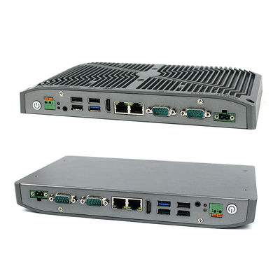 คอมพิวเตอร์อุตสาหกรรมขนาดเล็ก I3 I5 I7 Windows 11 Linux 25w อลูมิเนียม Fanless