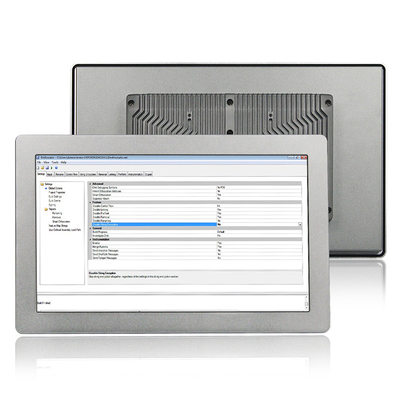 แผง HMI แบบฝังตัวแบบไม่มีพัดลม PC TPM2.0 15.6 นิ้ว 1500nits สำหรับระบบควบคุม