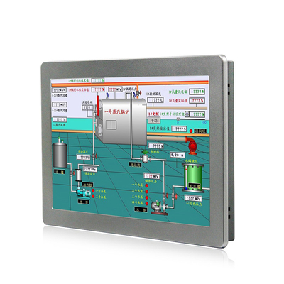 Ip66 VESA หน้าจอสัมผัสแบบกันน้ำแบบต้านทาน 600cd / m2 J1900 พร้อม TPM 2.0