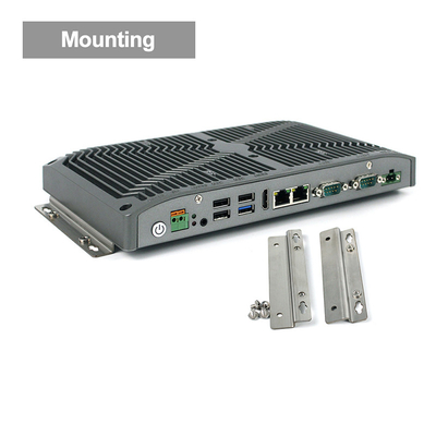คอมพิวเตอร์ฝังตัวที่ทนทานไม่มีพัดลม HDMI DC9V CPU I5-8265U 25W