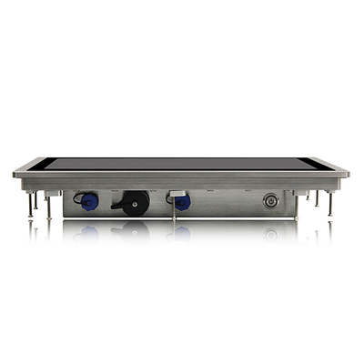 หน้าจอสัมผัสอุตสาหกรรมที่ล้างทำความสะอาดได้ IP69K Embedded 400cd / m2 VGA DVI