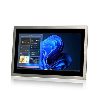 IP69K จอภาพแบบสัมผัส Capacitive แบบฝัง 13.3 &quot;สแตนเลสล้างทำความสะอาดได้ 1920*1080