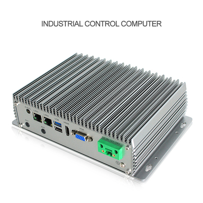 กล่องพีซีแบบฝังตัวสำหรับอุตสาหกรรมที่ไม่มีพัดลมปรับแต่ง J1900 Quad Core