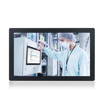 Win10 Iot J1900 HMI Industrial Panel PC คอมพิวเตอร์ตั้งโต๊ะ 21.5 นิ้ว TPM 2.0 Resistive Touch
