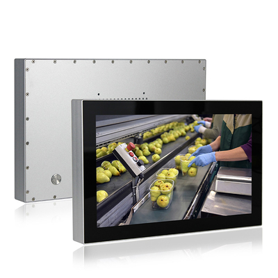 IP69K พีซีแผงอุตสาหกรรมที่ทนทานกันน้ำ Win 10 15.6 นิ้ว All In One Touch Panel PC