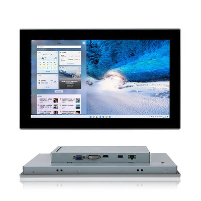 คุณภาพ 18.5'' ทั้งหมดในหนึ่งเดียว จอมอนิเตอร์แผงอุตสาหกรรมฝังตัว Capacitive Touch โรงงาน