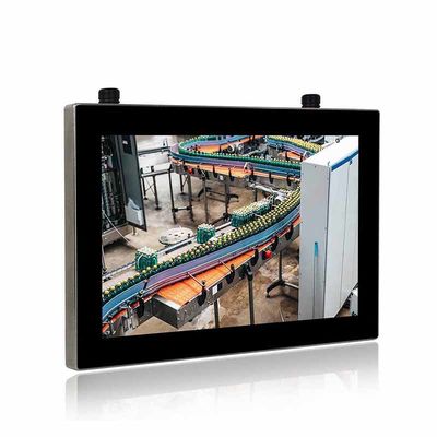 คุณภาพ 450cd / M2 แผงสแตนเลสพีซีแบบปิด IP69K 12 นิ้ว 25W โรงงาน