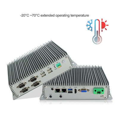คุณภาพ กล่องพีซีแบบฝังตัวสำหรับอุตสาหกรรมที่ไม่มีพัดลมปรับแต่ง J1900 Quad Core โรงงาน